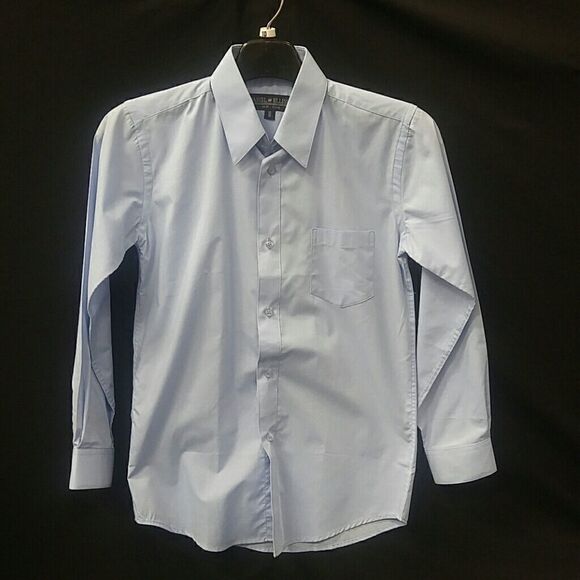 BOY'S DANIEL ELLISSA LT. BLUE DRESS SHIRT SIZE 10 - Picture 1 of 3